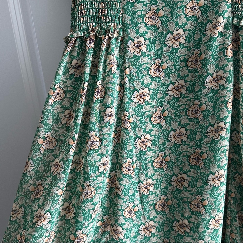 Max Studio Green Floral Midi Dress - Picture 4 of 8